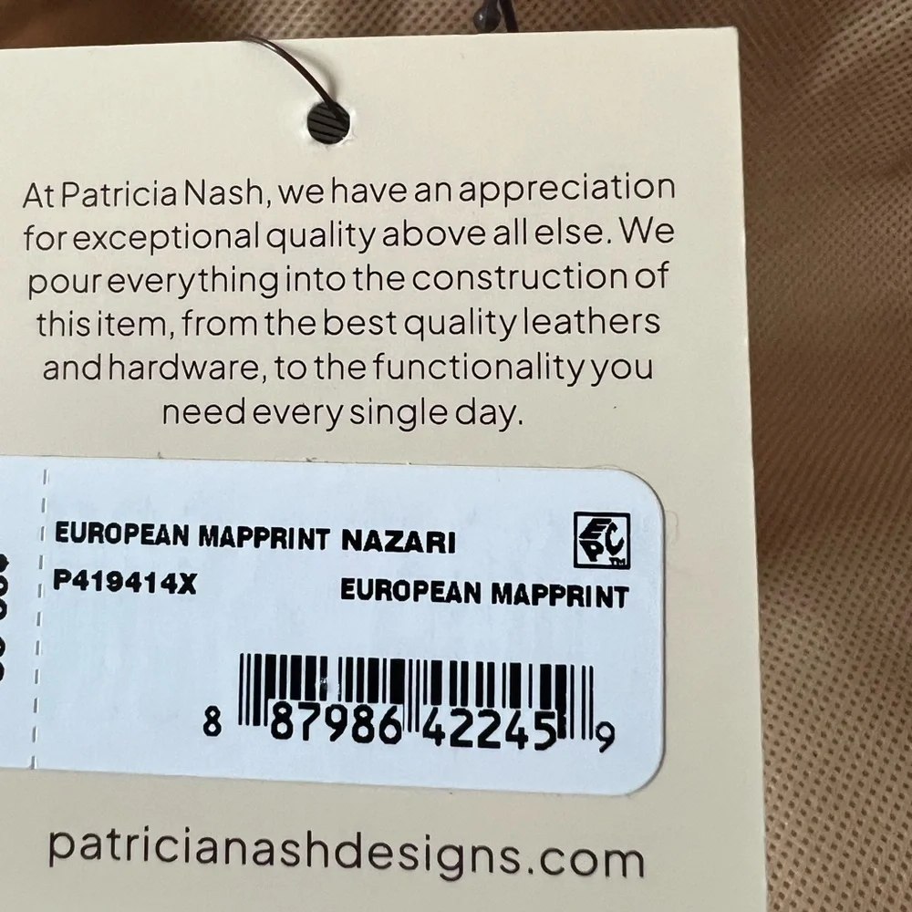 NWT Patricia Nash Leather Nazari Wallet- European Map - Picture 7 of 7